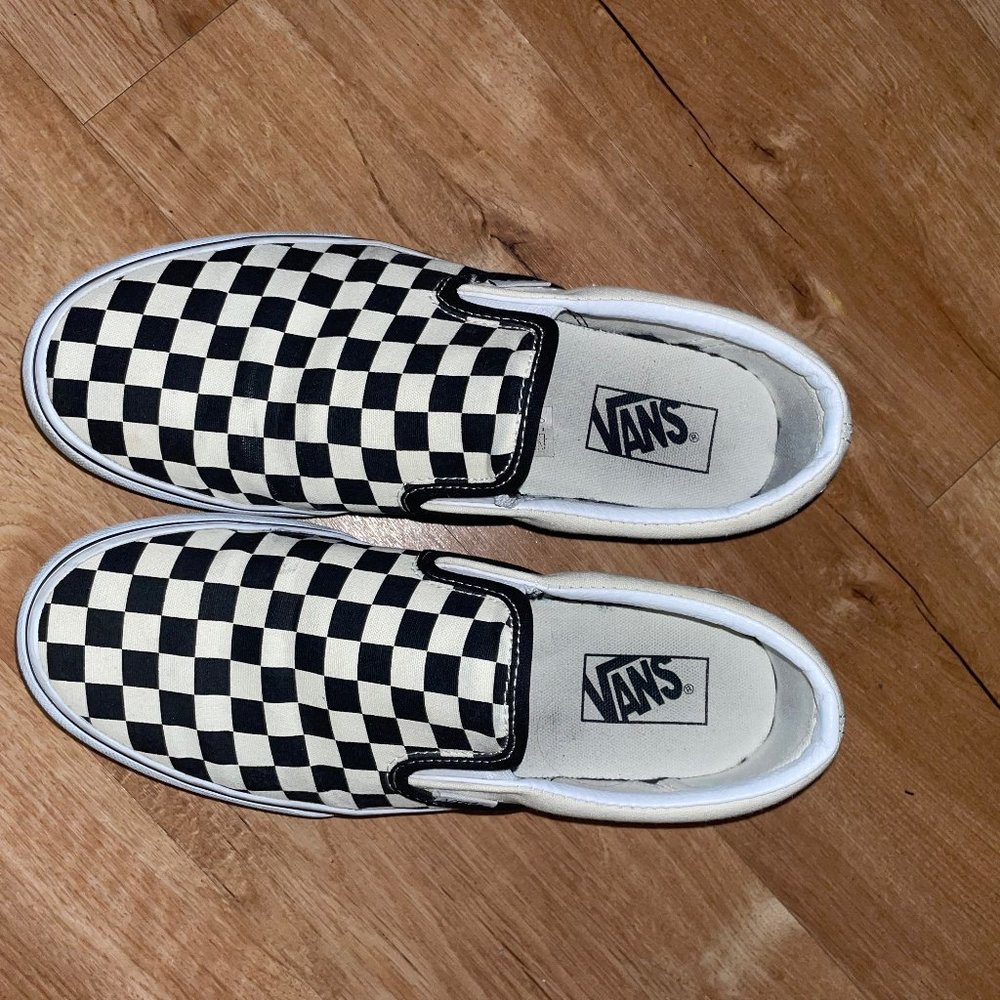 Platform Checkered Vans